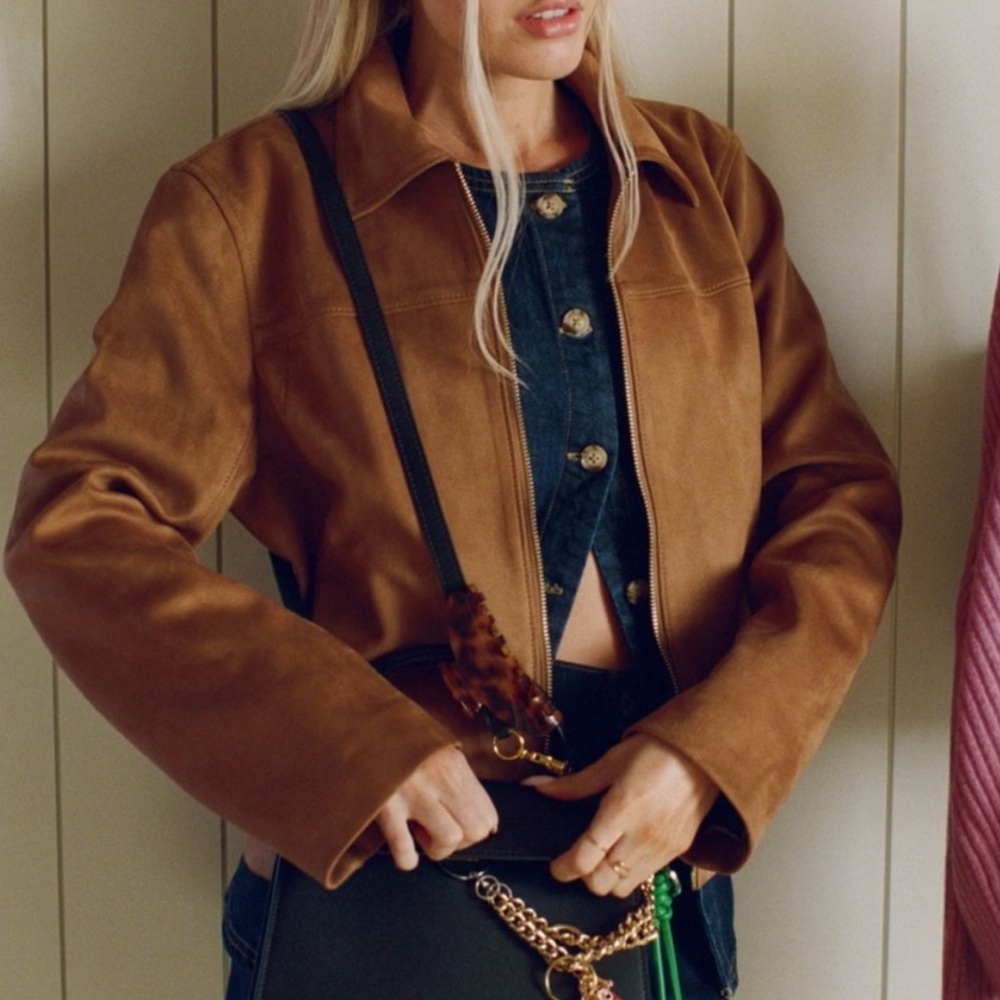 Abercrombie & Fitch Brown Leather Jacket